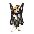 Diamond Shapes Argyle Pattern Print Pet Carrier Backpack