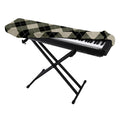 Diamond Shapes Argyle Pattern Print Piano Keyboard Cover