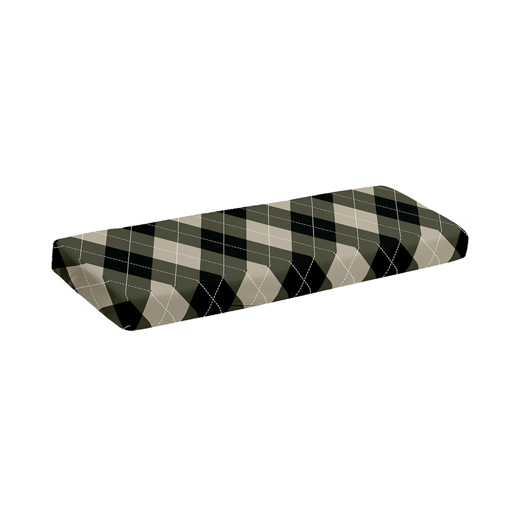 Diamond Shapes Argyle Pattern Print Piano Keyboard Cover
