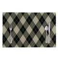 Diamond Shapes Argyle Pattern Print Placemat