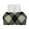 Diamond Shapes Argyle Pattern Print Rectangle Tissue Box Cover
