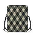 Diamond Shapes Argyle Pattern Print Rectangular Crossbody Bag