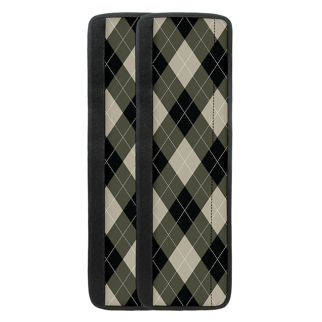 Diamond Shapes Argyle Pattern Print Refrigerator Handle Covers