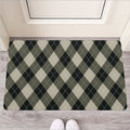 Diamond Shapes Argyle Pattern Print Rubber Doormat