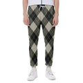 Diamond Shapes Argyle Pattern Print Joggers