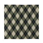 Diamond Shapes Argyle Pattern Print Silk Bandana