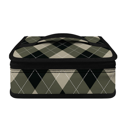 Diamond Shapes Argyle Pattern Print Small Lunch Bag