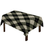 Diamond Shapes Argyle Pattern Print Tablecloth