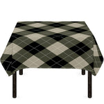 Diamond Shapes Argyle Pattern Print Tablecloth