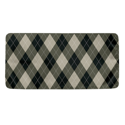Diamond Shapes Argyle Pattern Print Towel