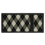Diamond Shapes Argyle Pattern Print Trifold Wallet