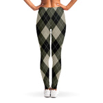 Diamond Shapes Argyle Pattern Print Women's Leggings