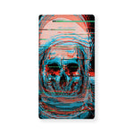 Digital Glitch Astronaut Skull Print Baby Crib Sheet