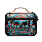 Digital Glitch Astronaut Skull Print Briefcase Bible Bag