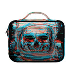 Digital Glitch Astronaut Skull Print Briefcase Bible Bag