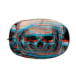 Digital Glitch Astronaut Skull Print Car Side Mirror Covers