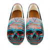 Digital Glitch Astronaut Skull Print Casual Shoes