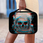 Digital Glitch Astronaut Skull Print Classic Bible Case