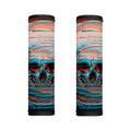 Digital Glitch Astronaut Skull Print Handle Covers