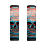 Digital Glitch Astronaut Skull Print Handle Covers