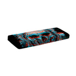 Digital Glitch Astronaut Skull Print Piano Keyboard Cover