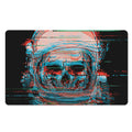 Digital Glitch Astronaut Skull Print Polyester Doormat