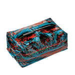 Digital Glitch Astronaut Skull Print Rectangle Tissue Box Cover