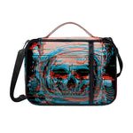 Digital Glitch Astronaut Skull Print Shoulder Strap Bible Bag