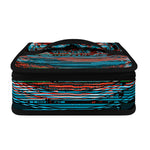 Digital Glitch Astronaut Skull Print Small Lunch Bag