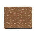 Dino Skeleton Fossil Pattern Print Bifold Wallet