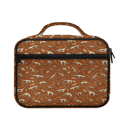 Dino Skeleton Fossil Pattern Print Briefcase Bible Bag