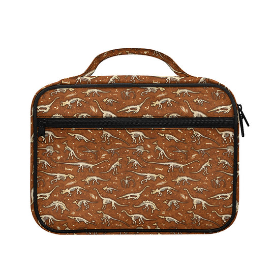 Dino Skeleton Fossil Pattern Print Briefcase Bible Bag