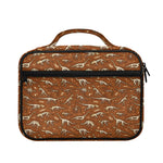 Dino Skeleton Fossil Pattern Print Briefcase Bible Bag