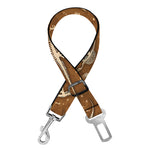 Dino Skeleton Fossil Pattern Print Dog Seat Belt