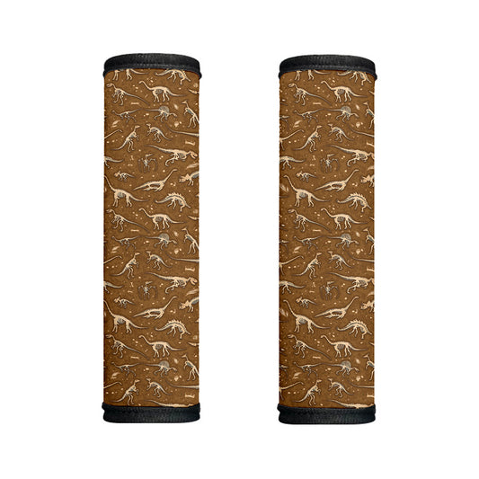 Dino Skeleton Fossil Pattern Print Handle Covers