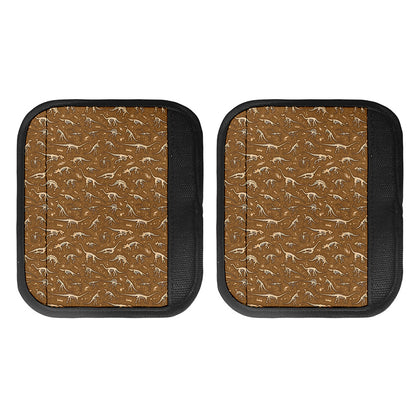 Dino Skeleton Fossil Pattern Print Handle Covers