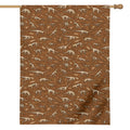 Dino Skeleton Fossil Pattern Print House Flag