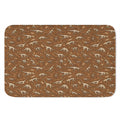 Dino Skeleton Fossil Pattern Print Indoor Door Mat