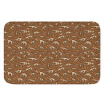 Dino Skeleton Fossil Pattern Print Indoor Door Mat