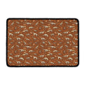 Dino Skeleton Fossil Pattern Print Kitchen Mat
