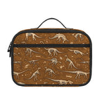 Dino Skeleton Fossil Pattern Print Portable Lunch Bag