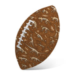 Dino Skeleton Fossil Pattern Print Rugby Ball