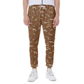 Dino Skeleton Fossil Pattern Print Joggers
