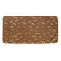 Dino Skeleton Fossil Pattern Print Towel