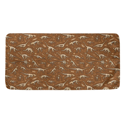 Dino Skeleton Fossil Pattern Print Towel