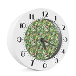 Dinosaur And Prehistoric Plants Print Alarm Clock