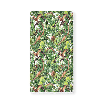 Dinosaur And Prehistoric Plants Print Baby Crib Sheet