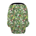 Dinosaur And Prehistoric Plants Print Baby Seat Cover