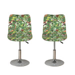 Dinosaur And Prehistoric Plants Print Bar Stool Covers