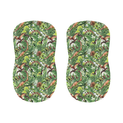 Dinosaur And Prehistoric Plants Print Bar Stool Covers